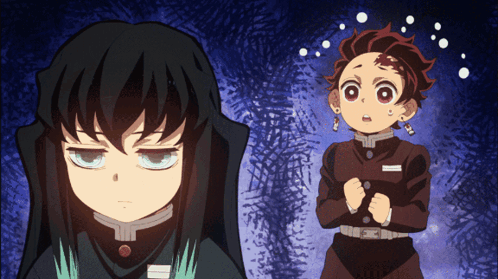 Anime Characters Standing Next to Each Other