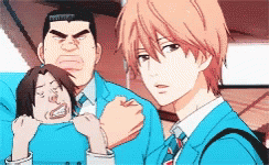 Anime Characters Standing Together with Fist