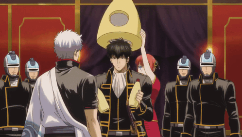 Anime Characters With Yellow Object on Head