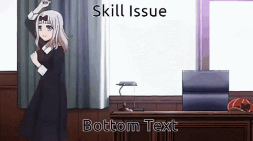 Anime Chika Dance Skill Issue GIF