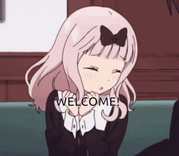 Anime Chika Dance Welcome Shy Girl GIF