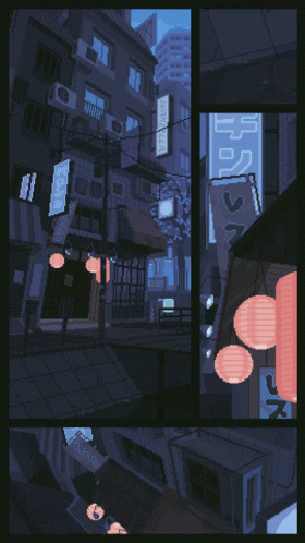 Anime City 280 X 498 Gif GIF