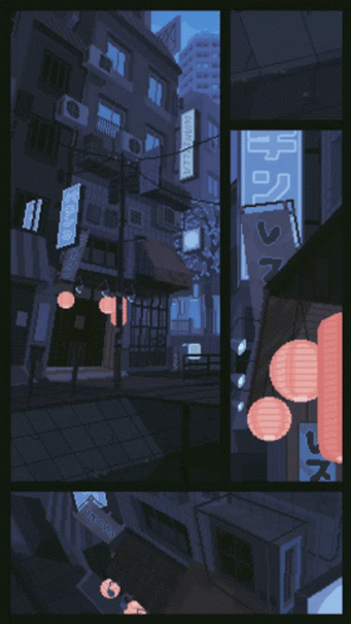 Anime City GIF