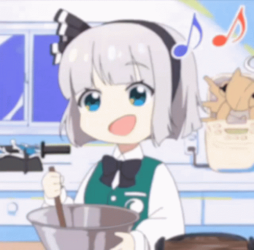 Anime Cooking Youmu Konpaku Singing GIF