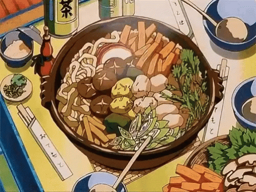 Anime Cooking Yummy Aesthetic Foods GIF