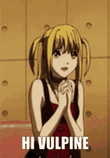 Anime Death Note Misa Amane Hi Vulpine GIF