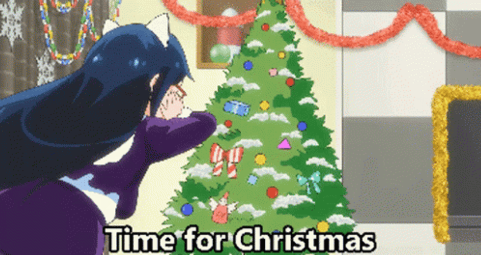 Anime Denkigai No Honya-san Sensei Time For Christmas GIF
