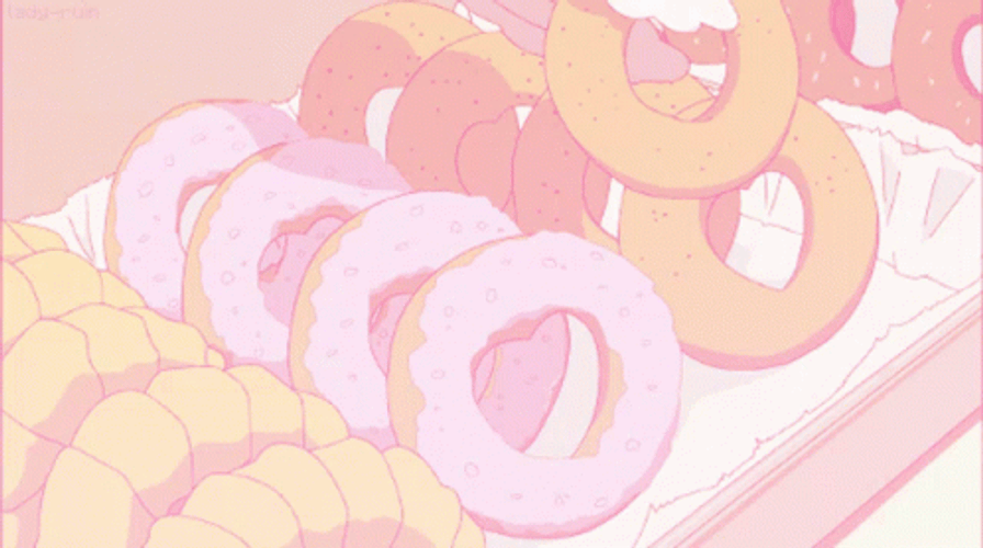 Anime Donut Background GIF