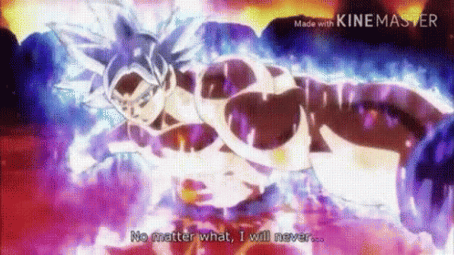Anime Dragon Ball Goku Ultra Instinct  GIF