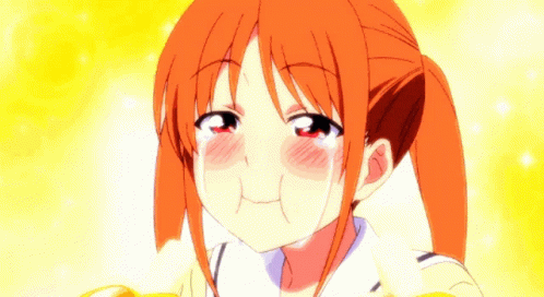 Anime Eating And Crying Yoshiko Hanabatake Aho Girl GIF
