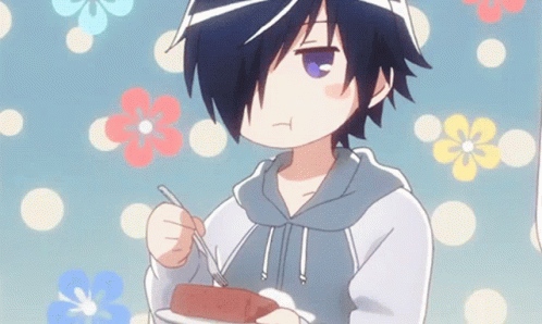 Anime Eating Hakuya Mitsumine Mikakunin De Shinkokei GIF