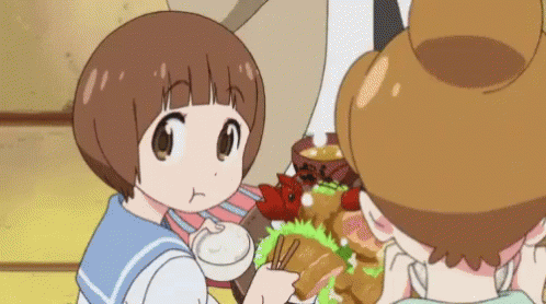 Anime Eating Mako Mankanshoku Kill La Kill GIF