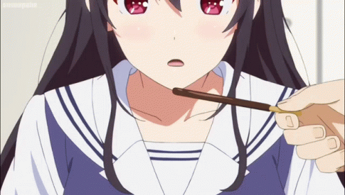 Anime Eating Utaha Kasumigaoka Saenai Heroine No Sodatekata GIF