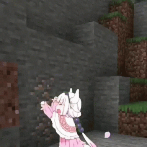 Anime Edit Minahoshi Chan In Minecraft GIF