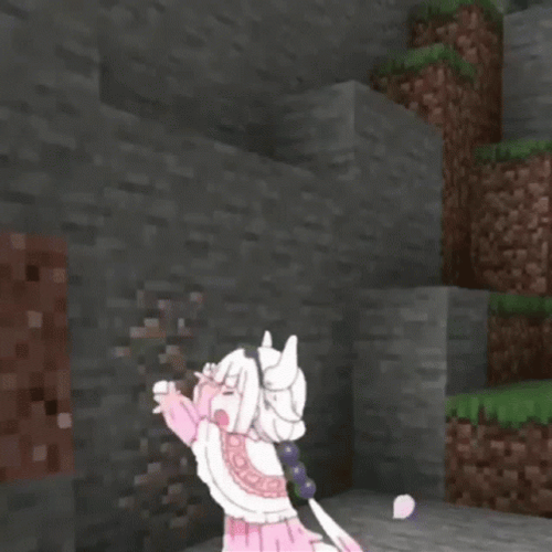 Anime Edit Minahoshi Chan In Minecraft GIF