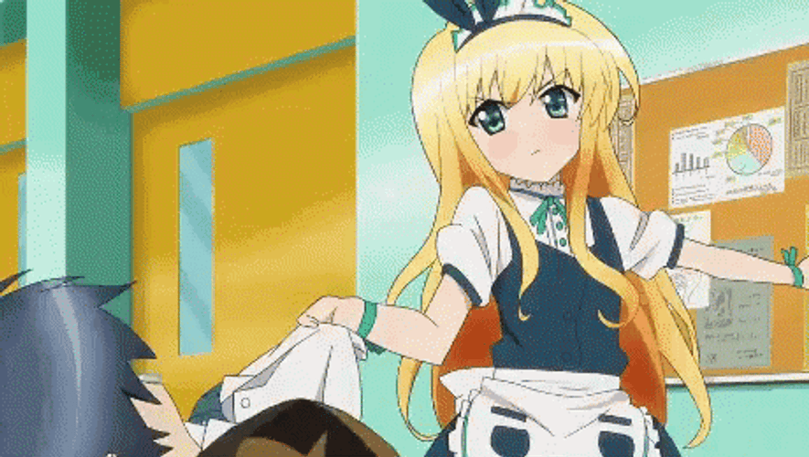 Anime Fight Cute Slap GIF