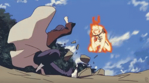 Anime Fighting Intense Combat Fairy Tail GIF