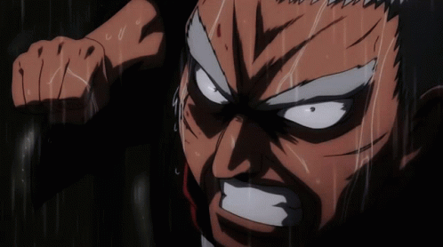Anime Fighting Doromizu Jirochou Punch GIF
