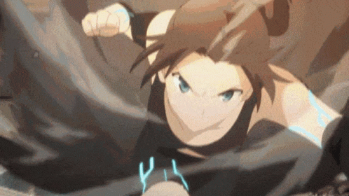 Anime Fighting Rin Versus Luvia GIF