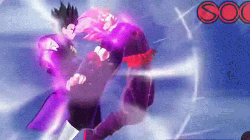 Anime Fighting Black Goku Dragon Ball Z GIF