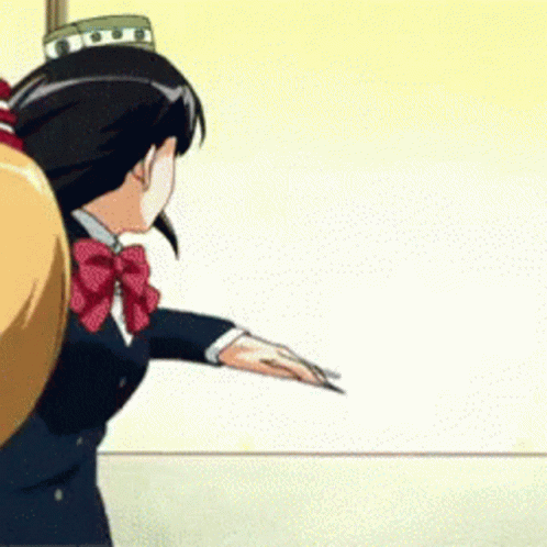 Anime Fighting Neesan Hitting Wall GIF