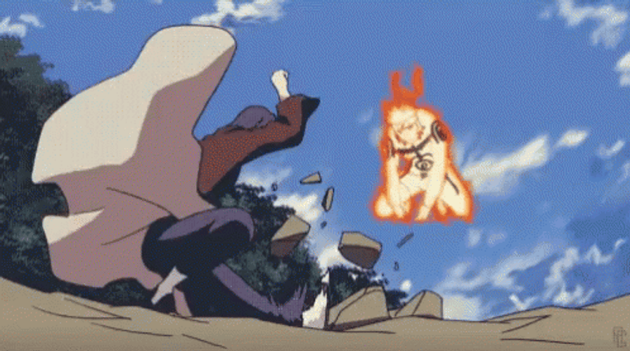 Anime Fighting Intense Combat Fairy Tail GIF