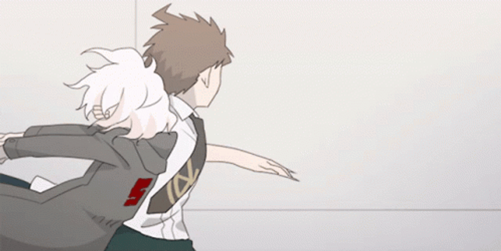 Anime Fighting Nagito Komaeda GIF