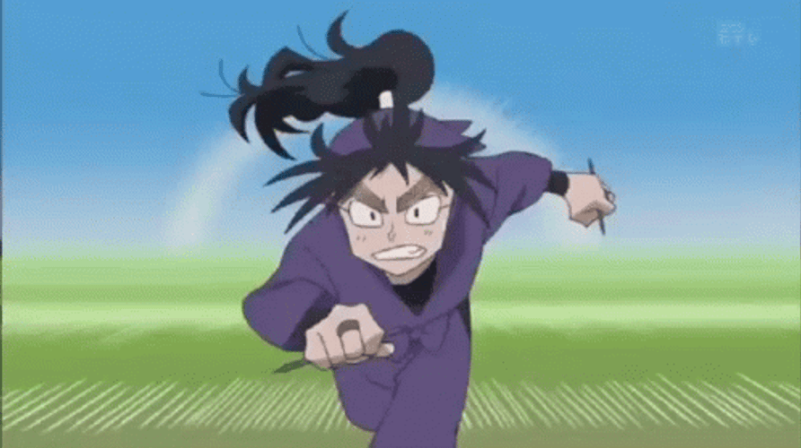 Anime Fighting Nintama Rantaro GIF