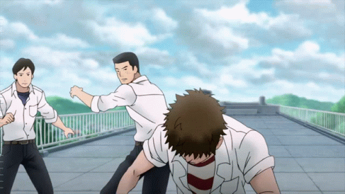 Anime Fights Kids On The Slope GIF