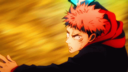 Yuji Itadori Anime Fights Jujutsu Kaisen GIF