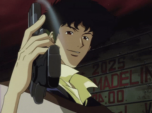 Cowboy Bebop Anime Fights Spike Spiegel GIF