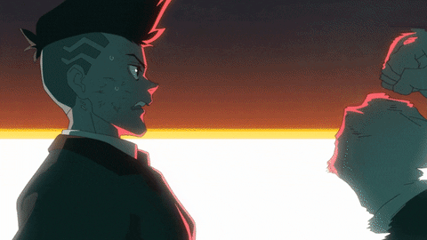 Anime Fights Cyber Punk Edge Hammer GIF