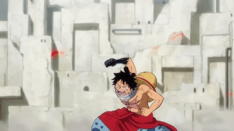Anime Fights Monkey D Luffy One Piece GIF