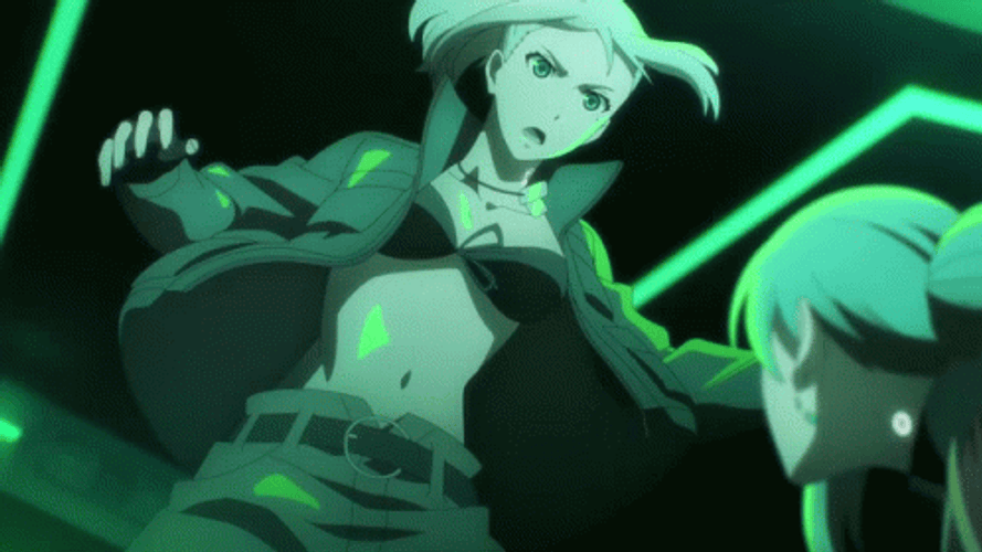 Anime Fights Vivy In Fluorite Eye's Song GIF