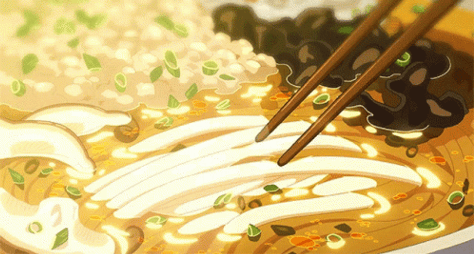 Anime ramen, delicious, chopsticks, egg, meat, Anime, HD wallpaper | Peakpx
