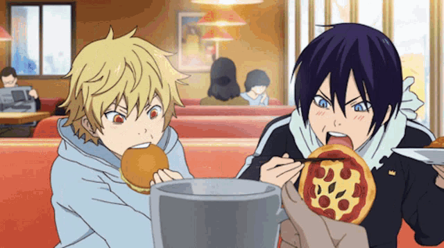 Anime Food Noragami Yukine And Yato GIF