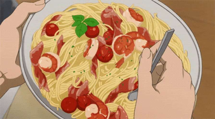 Anime Food Pasta GIF 