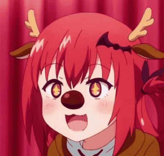 Anime Gabriel Dropout Satanichia Kurumizawa Mcdowell Christmas Reindeer Costume GIF