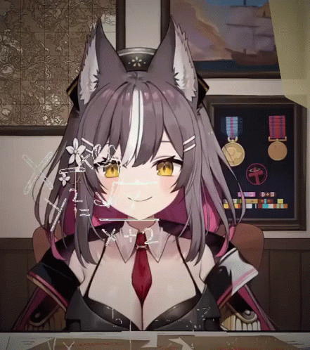 Anime Girl Chisaka Big Brain Meme GIF