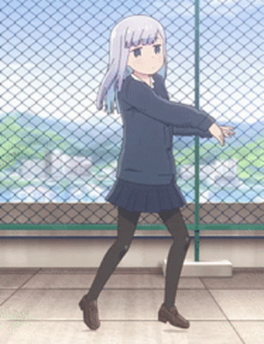 Anime Girl Dancing Aharen San GIF