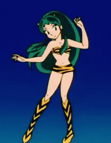 Lum Invader Anime Girl Dancing GIF