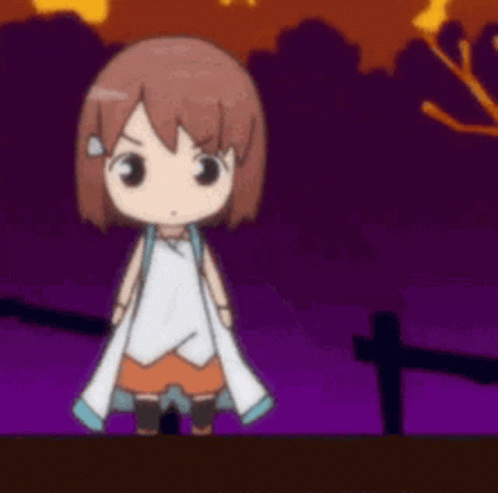 Chibi Anime Girl Dancing GIF