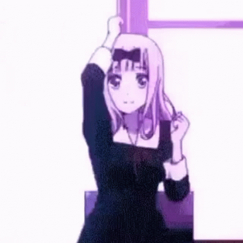 Anime Girl Dancing Chika Fujiwara GIF