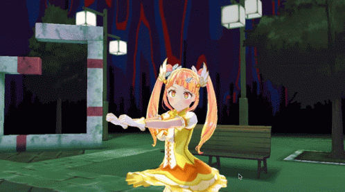 Anime Girl Dancing Ickey Shuffle GIF