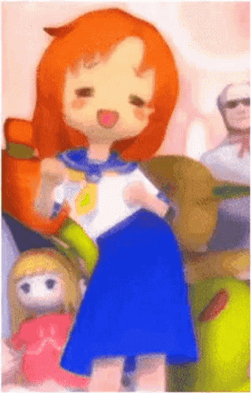 Anime Girl Dancing In Uniform GIF