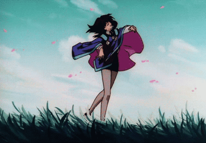 Anime Girl Dancing Sakura GIF