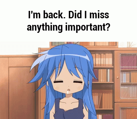 Anime Girl I'm Back From Sleeping GIF
