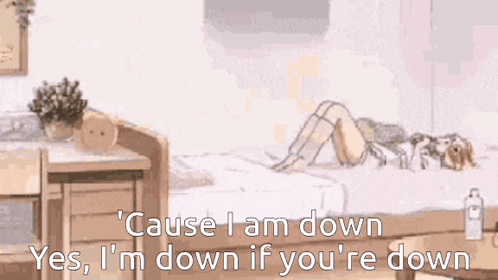 Anime Girl Kicking GIF