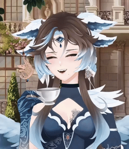 Anime Girl Laughing Alone Halloween GIF