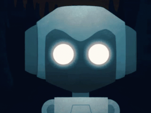 Anime Girl Robot Laser Eyes Dancing GIF